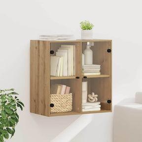 Vidaxl wandkast 68 x 37 x 68,5 cm bewerkt hout artisan eiken