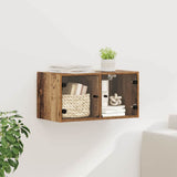 Vidaxl wandkast 68 x 37 x 35 cm bewerkt hout oud hout