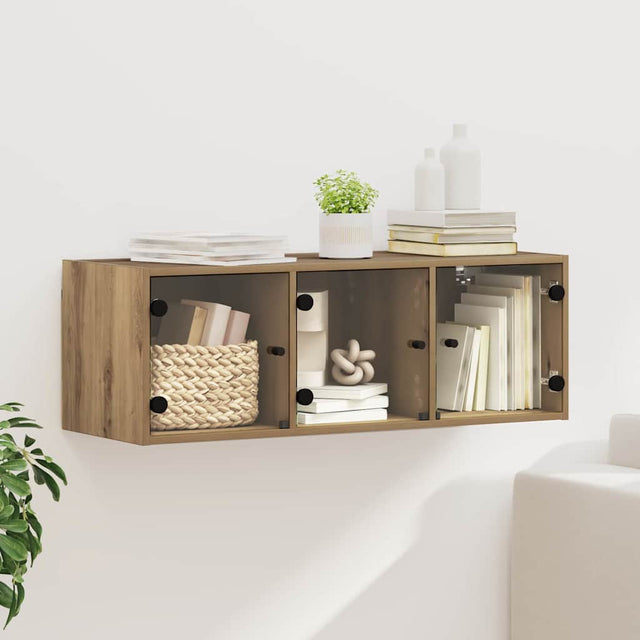 Vidaxl wandkast 102 x 37 x 35 cm bewerkt hout artisan eiken