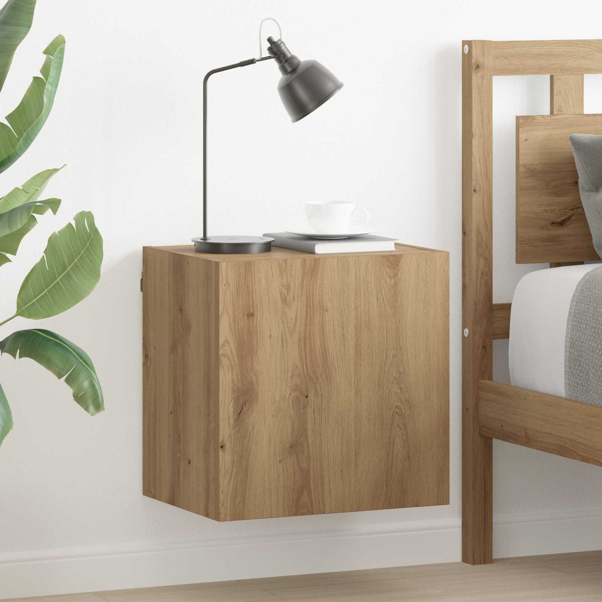 Vidaxl tv wandkasten 2 st artisan eiken bewerkt hout