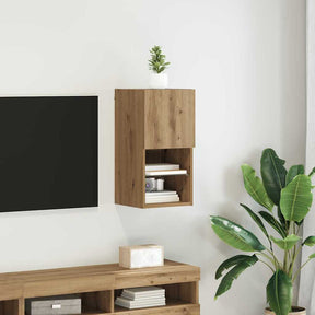 Vidaxl wandgemonteerd tv-meubel 30,5 x 30 x 60 cm artisan eiken