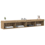Vidaxl tv-meubelset 2 st artisan eiken bewerkt hout