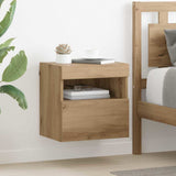 Vidaxl tv wandkasten 2 st artisan eiken bewerkt hout