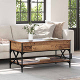 Vidaxl salontafel oud hout 100 x 50 x 50 cm bewerkt hout
