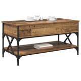 Vidaxl salontafel oud hout 100 x 50 x 50 cm bewerkt hout