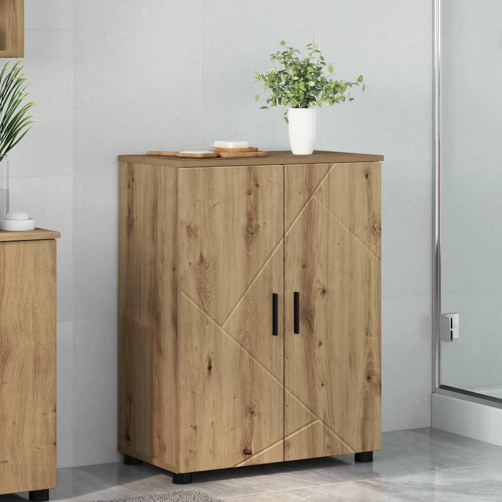 Vidaxl badkamer kast artisan eiken 60 x 35 x 80 cm