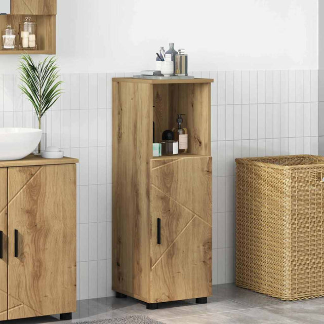 Vidaxl badkamer kast artisan eiken 30 x 35 x 95 cm