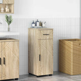 Vidaxl badkamer kast sonoma eiken 30 x 35 x 80 cm bewerkt hout, metaal