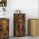 Vidaxl badkamer kast gerookt eiken 30 x 35 x 80 cm