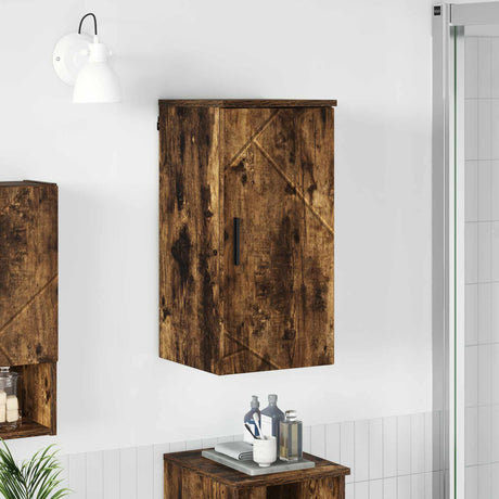 Vidaxl badkamer kast gerookt eiken 30 x 31,5 x 61 cm