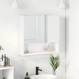 Vidaxl spiegelkast wit 59 x 17 x 55 cm bewerkt hout