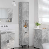 Vidaxl badkamer kast beton grijs 31,5 x 33 x 190 cm