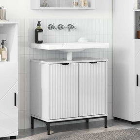 Vidaxl badkamertenk te kast hoogglans wit 60,5 x 33,5 x 61 cm