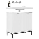 Vidaxl badkamertenk te kast hoogglans wit 60,5 x 33,5 x 61 cm