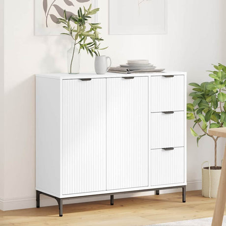 Vidaxl dressoir wit 89,5 x 33 x 82 cm bewerkt hout