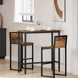 Vidaxl tafel oudhout 100 x 40 x 100,5 cm engineered hout en staal