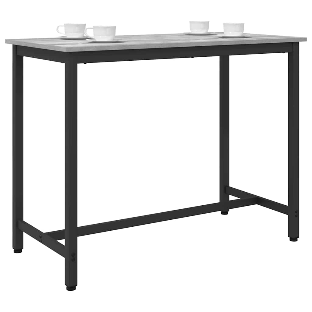 Vidaxl tafel grijs sonoma 100 x 50 x 76,5 cm engineered hout en staal