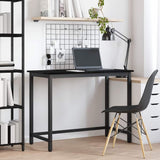 Vidaxl tafel zwart eiken 80 x 50 x 76,5 cm engineered hout en staal