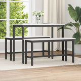 Vidaxl eetbank wit 100 x 32,5 x 49 cm massief grenenhout