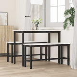 Vidaxl eetbank wit 100 x 32,5 x 49 cm massief grenenhout