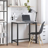 Vidaxl tafel wit 80 x 50 x 77 cm engineered hout en staal