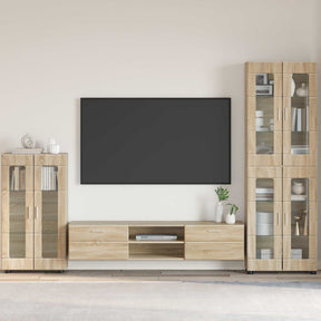 Vidaxl dressoir florin 55,5 x 29 x 100 cm sonoma eiken bewerkt hout