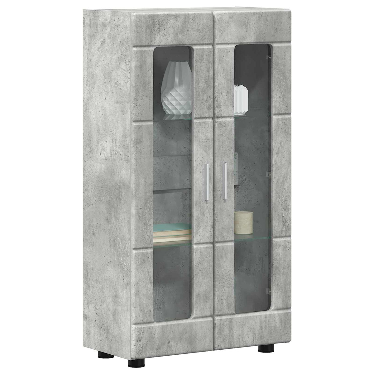 Vidaxl dressoir florin 55,5 x 29 x 100 cm beton grijs bewerkt hout