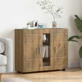 Vidaxl houten kast artisan eiken bewerkt hout