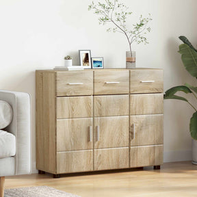 Vidaxl dressoir florin 88,5 x 30,5 x 73 cm sonoma eiken bewerkt hout