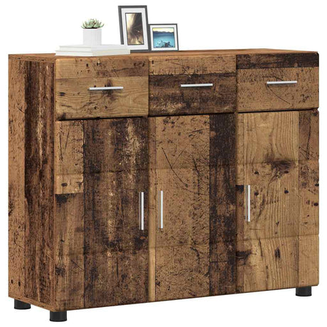 Vidaxl dressoir florin 88,5 x 30,5 x 73 cm oudhout bewerkt hout