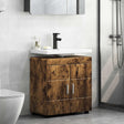 Vidaxl badkamerkastenset tulum gerookt eiken 60 x 34 x 63 cm