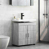 Vidaxl badkamerkastenset tulum grijs sonoma 60 x 34 x 63 cm