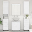 Vidaxl badkamer wandkast tulum wit 37 x 24,5 x 86 cm bewerkt hout