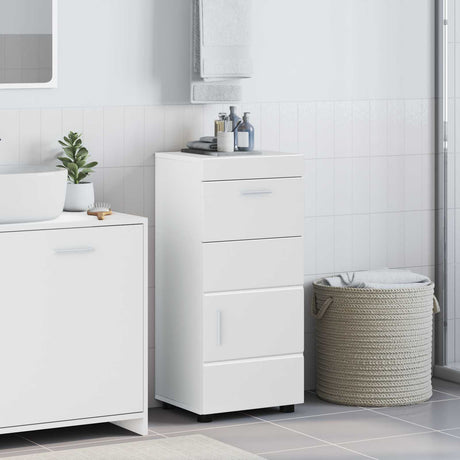 Vidaxl badkamerkastenset tulum wit 37 x 31,5 x 82 cm bewerkt hout