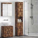 Vidaxl badkamerkastenset tulum gerookt eiken 37 x 31,5 x 203 cm