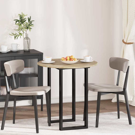 Vidaxl tafelblad ø 70 x 1,5 cm rond bewerkt hout sonoma eiken