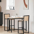 Vidaxl tafel naturel 100 x 50 x 77 cm engineered hout en staal