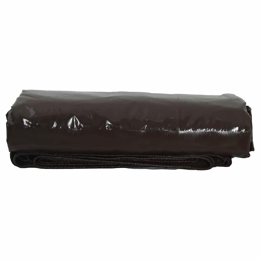 Vidaxl zeil 650g m² bruin 2 x 3 m canvas met pvc-coating