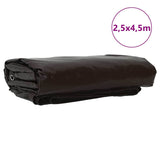 Vidaxl zeil 650g m² bruin 2,5 x 4,5 m canvas met pvc-coating