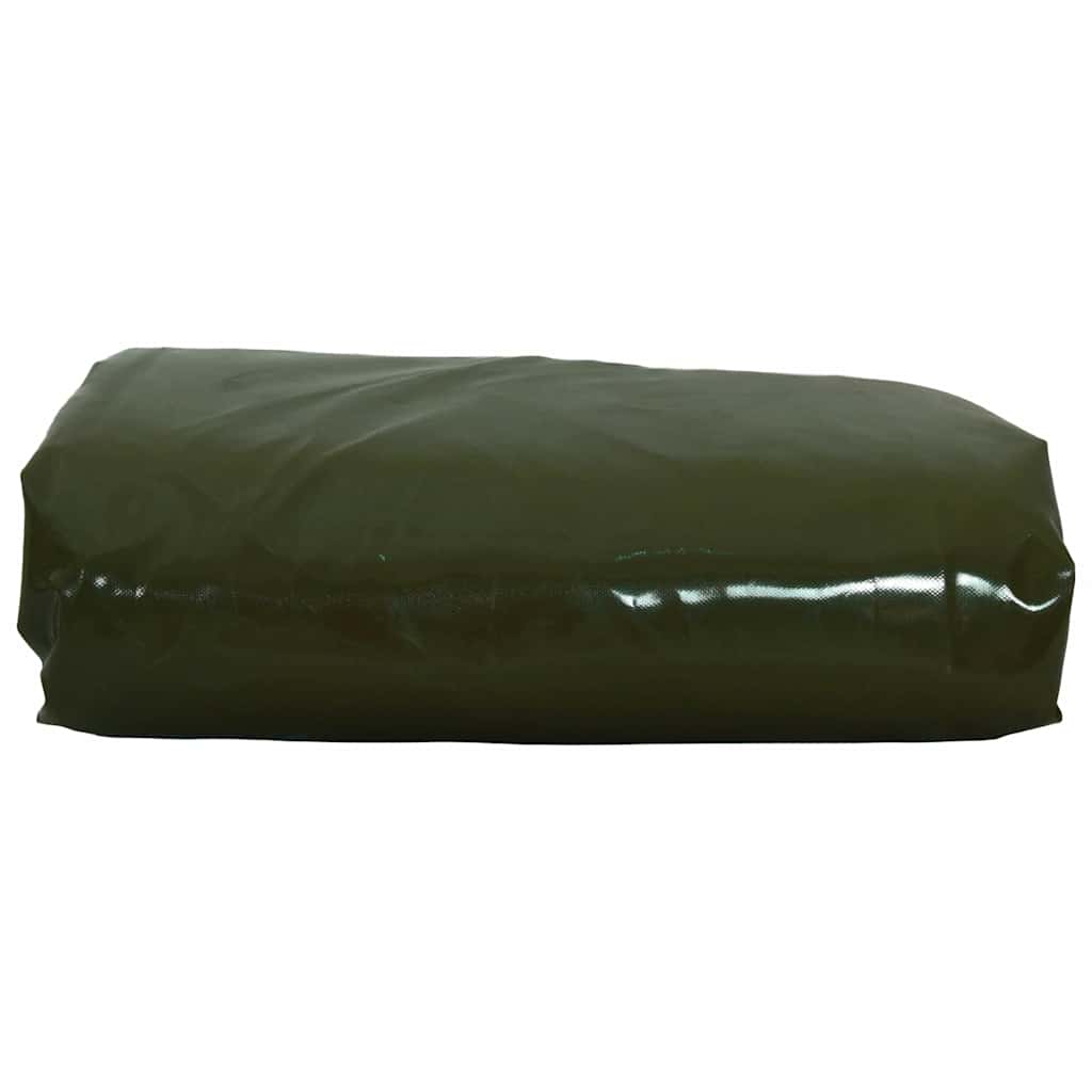 Vidaxl zeil 650g m² olijf groen 4 x 5 m canvas met pvc-coating