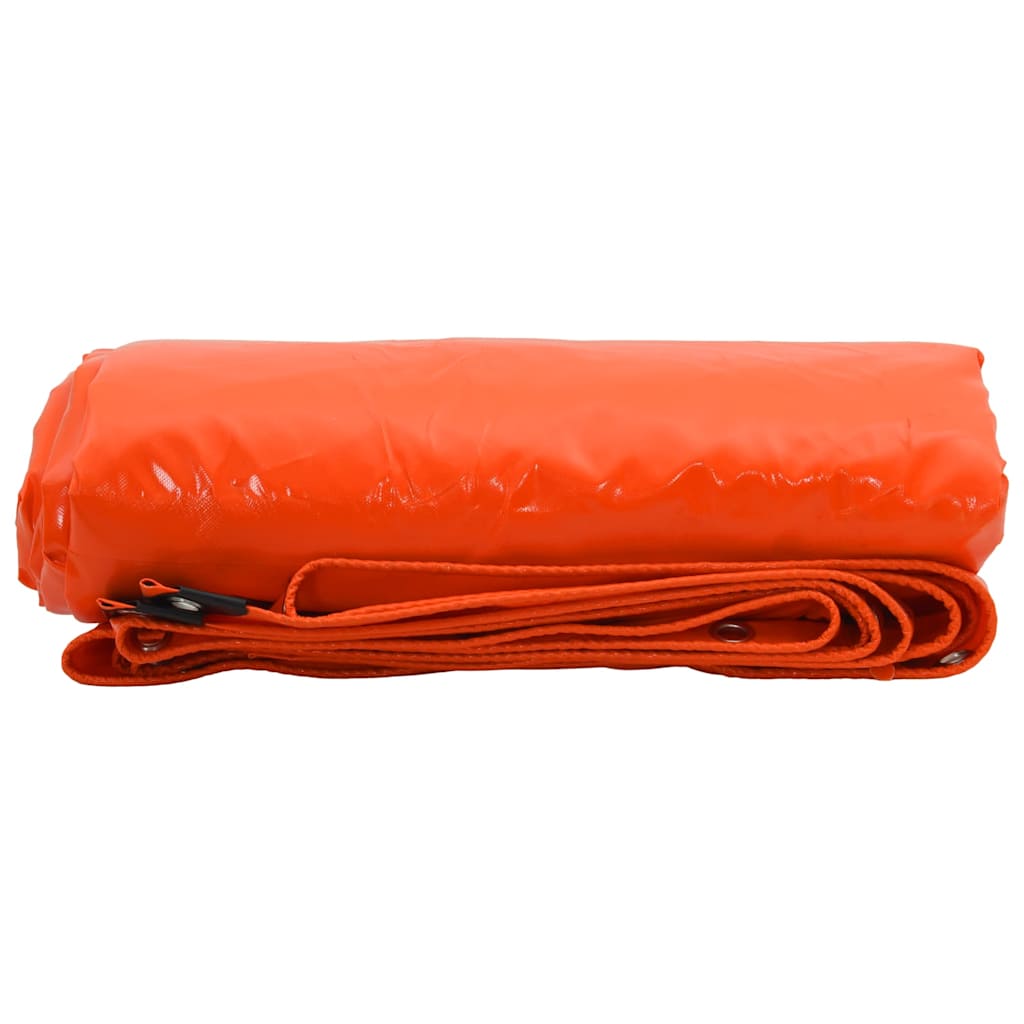 Vidaxl zeil 650g m² oranje 2,5 x 4,5 m canvas met pvc-coating
