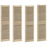 Vidaxl kastdeur 4 pcs naturel 140,5 x 2,1 x 39,5 cm massief grenenhout