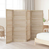Vidaxl kastdeur 4 pcs naturel 140,5 x 2,1 x 59,5 cm massief grenenhout