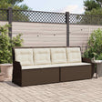 Vidaxl tuinbank bruin poly rattan