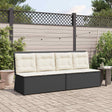 Vidaxl tuinbank zwart poly rattan