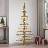 Vidaxl houten kerstboom kotka massief grenenhout