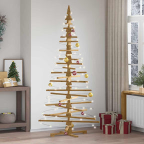 Vidaxl houten kerstboom kotka massief grenenhout