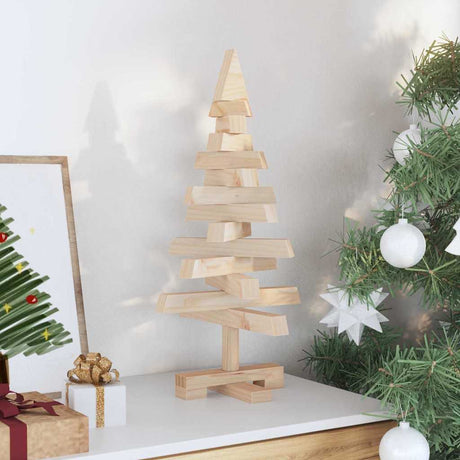 Vidaxl houten kerstboom kotka 60 cm massief grenenhout naturel
