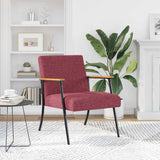 Vidaxl fauteuil wijnrood stof