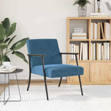 Vidaxl fauteuil blauw fluweel